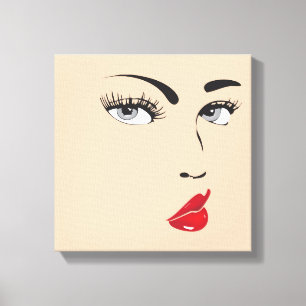 Lienzo Doll Face "Hollywood Glam" Wall Art