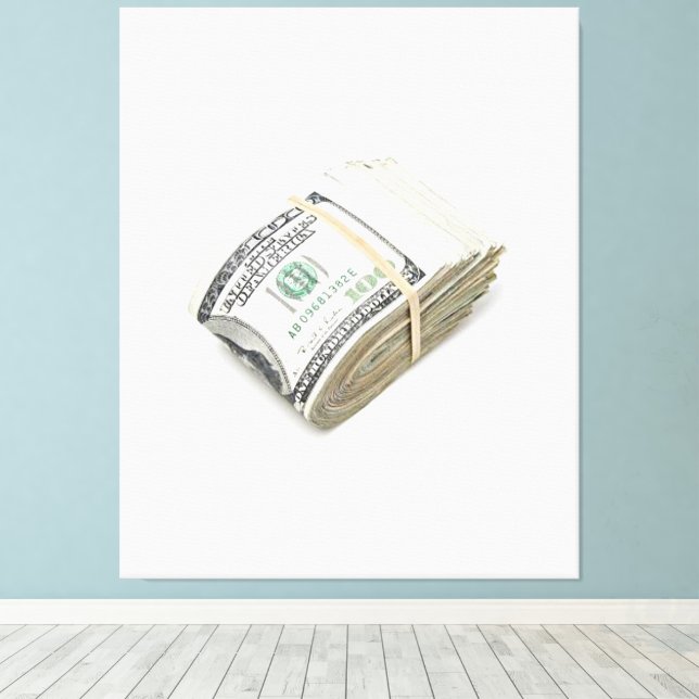 Lienzo Dollars (Insitu (piso de madera))