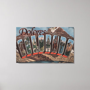 Lienzo Dolores, Colorado - Grandes Escenas de letras