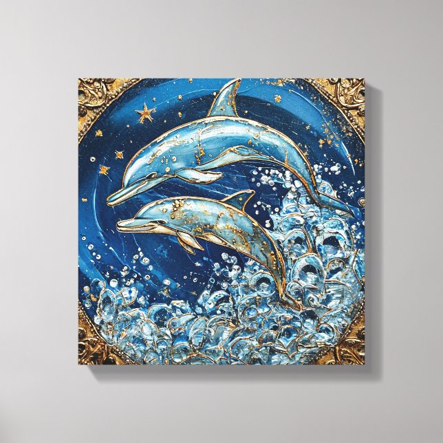 Lienzo Dolphin Art (Anverso)