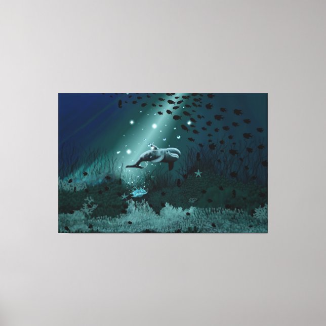 Lienzo Dolphin Dream (Anverso)