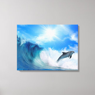 Lienzo Dolphin Surf