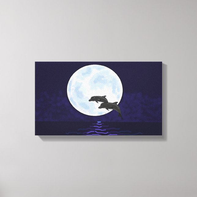 Lienzo Dolphins (Anverso)