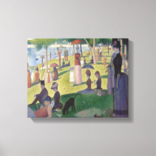 Lienzo Domingo en La Grande Jatte por Georges Seurat