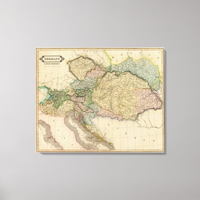 Lienzo Dominios de Austria (Anverso)