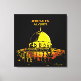 Lienzo Domo de la roca: Jerusalén "Al-Quds"