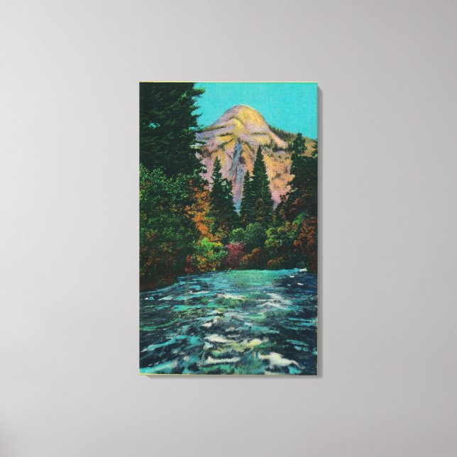 Lienzo Domo Norte y río Merced de islas felices (Anverso)