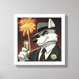 Lienzo Don Lupo Canino "Año Nuevo"
