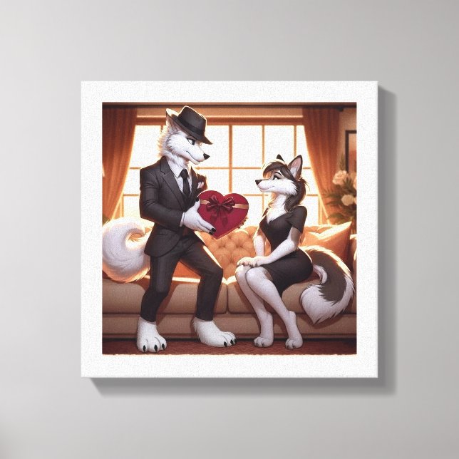Lienzo Don Lupo Canino "Valentines" (Anverso)