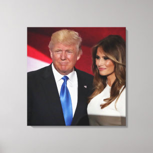 LIENZO DONALD & MELANIA TRUMP