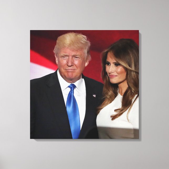 LIENZO DONALD & MELANIA TRUMP (Anverso)