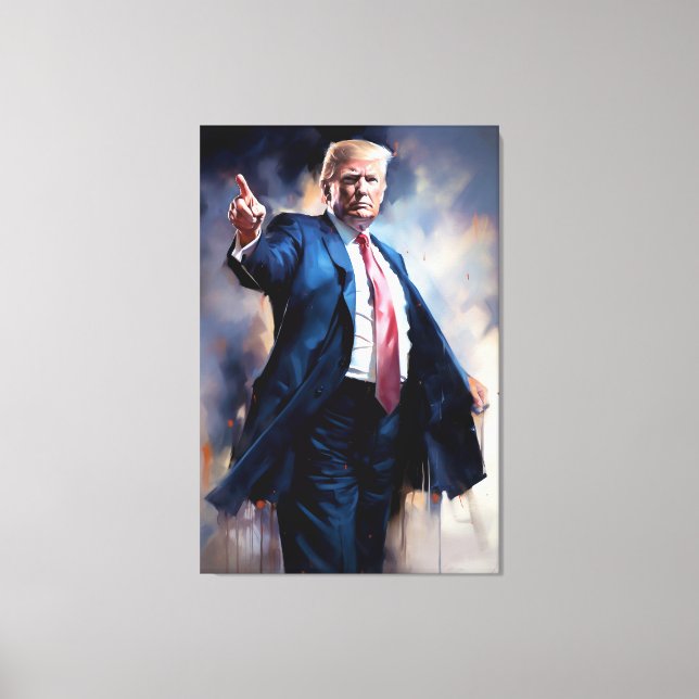 Lienzo Donald Trump FFFA [célebre Bella Artes de figuras] (Anverso)
