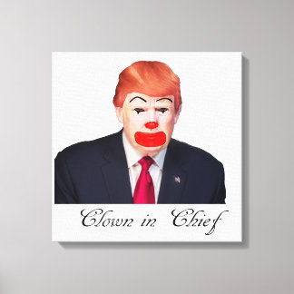 Lienzo Donald Trump - Payaso en jefe