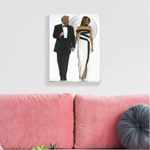 Lienzo Donald y Melania Trump