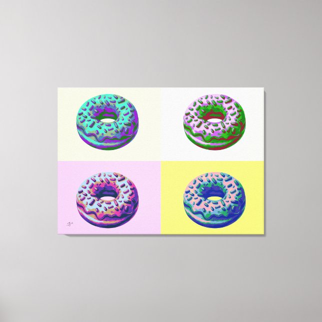 Lienzo Donas Estilo Retro Pop Art  (Anverso)