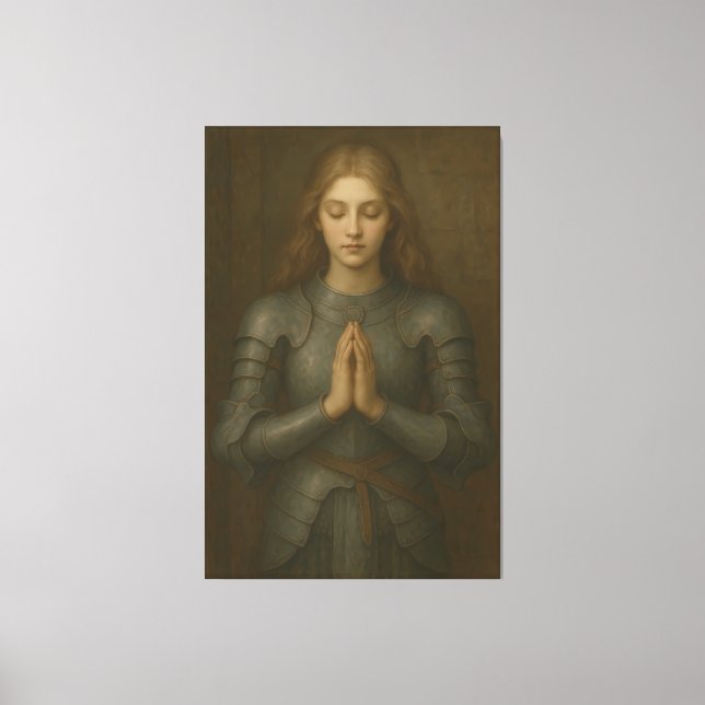 Lienzo Doncella Guerrera de la Oración 02 – Caballero de  (Anverso)