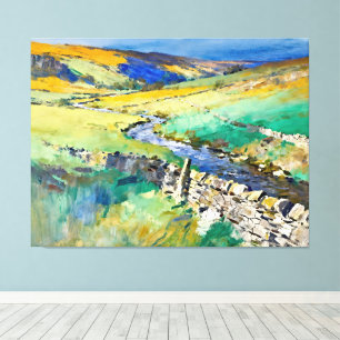 Lienzo "Donde canta el agua" - Un paisaje de Yorkshire