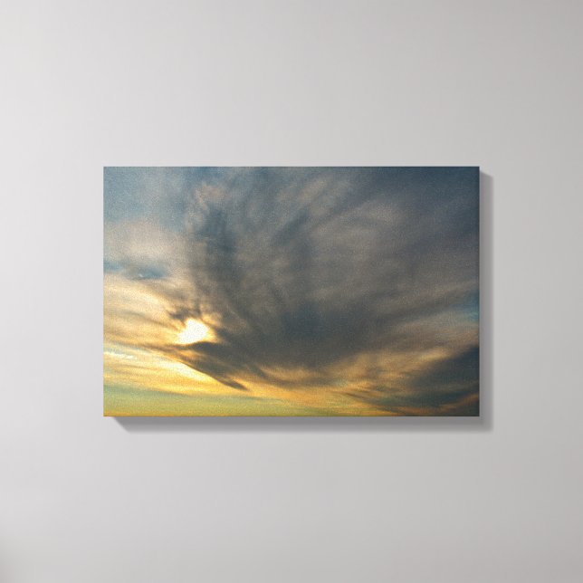 Lienzo Donde el cielo cae en silencio (Anverso)