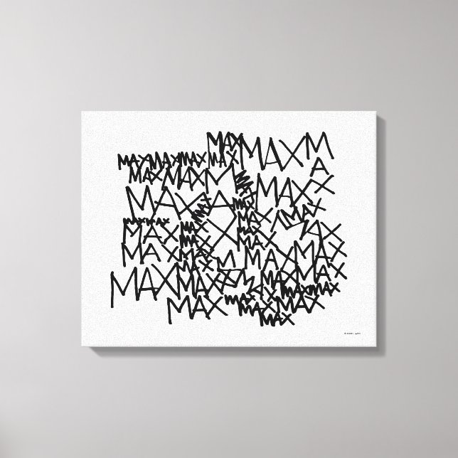 Lienzo Donde están las cosas salvajes | Máximo repetido (Anverso)