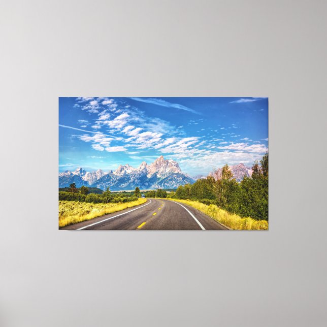 Lienzo Donde la carretera conduce (Anverso)