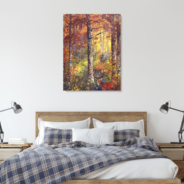 Lienzo Donde la magia se esconde - Paisaje de Woodland (Insitu(Dormitorio))