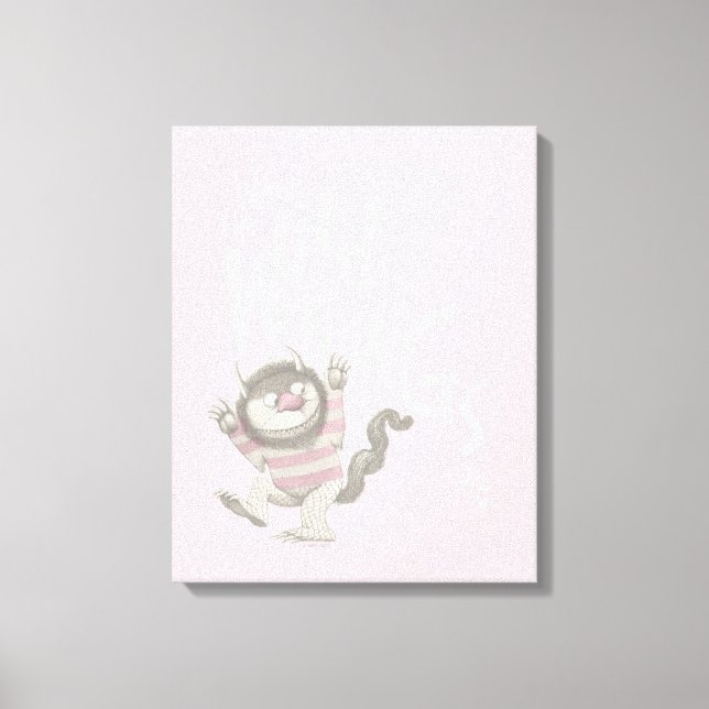 Lienzo Donde se citan cosas salvajes - rosa (Anverso)