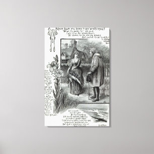 Lienzo ¿Dónde usted ha estado a mi criada bonita?