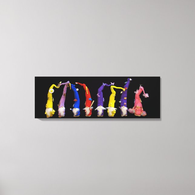 Lienzo Donde viven los gnomos (Anverso)