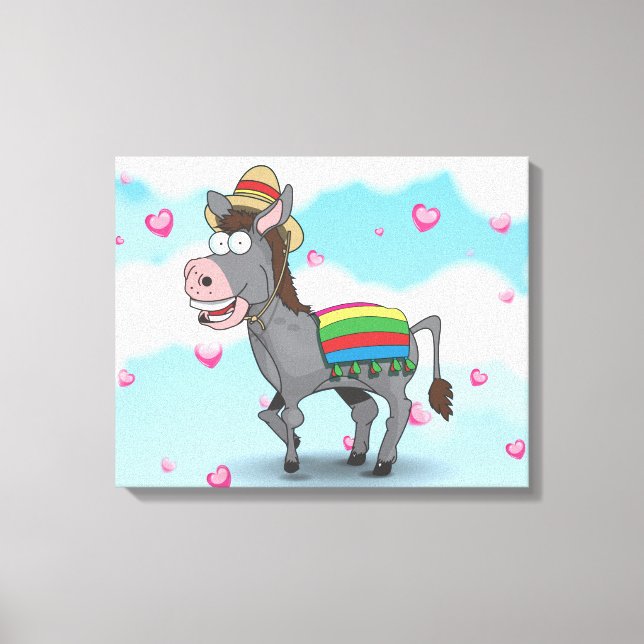 Lienzo Donkey mexicano (Anverso)