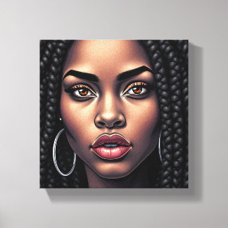 Lienzo Don't touch my beautiful black hair melanin sista