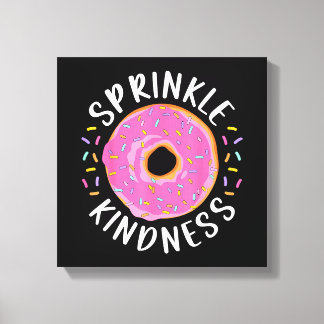 Lienzo Donut Sprinkle Kindness Chicas graciosas