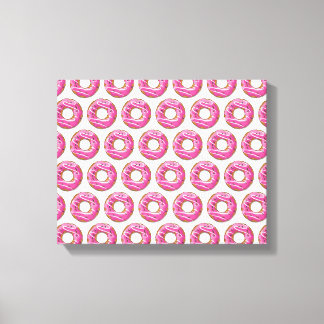Lienzo Dónuts con glaseado rosa