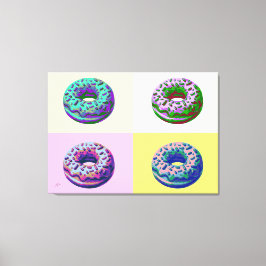 Lienzo Donuts Retro Style Pop Art 