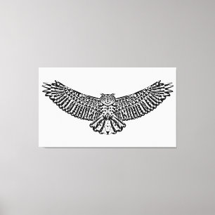 Lienzo Doodle 6 del búho