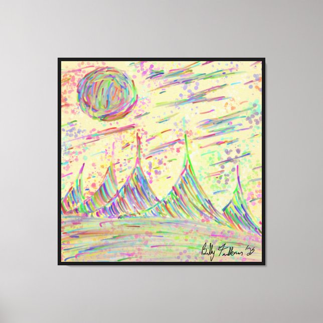 Lienzo Doodle colorido (Anverso)