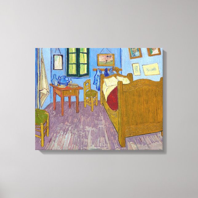 Lienzo Dormitorio de Vincent en Arles | Van Gogh | (Anverso)