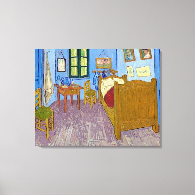 Lienzo Dormitorio de Vincent en Arles | Van Gogh | (Anverso)