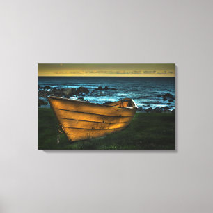 Lienzo Dory amarillo del punto blanco