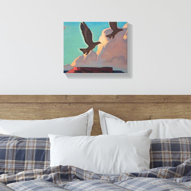 Lienzo Dos águilas por Maynard Dixon (Insitu(Dormitorio))