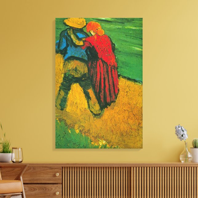 Lienzo Dos amantes de Vincent van Gogh (Insitu (Sala de estar))
