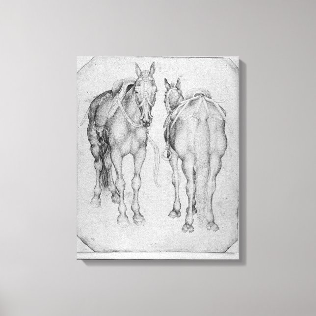 Lienzo Dos caballos, del álbum The Vallardi (Anverso)