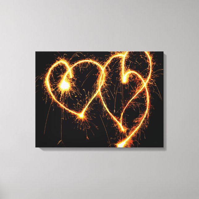 Lienzo Dos corazones esparcantes (Anverso)
