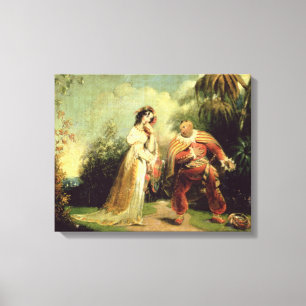 Lienzo Dos figuras en traje turco en tierras del este