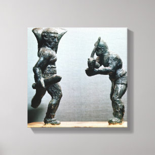 Lienzo Dos gladiadores en combate