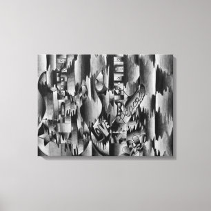 Lienzo Dos guitarras dibujadas en lápiz