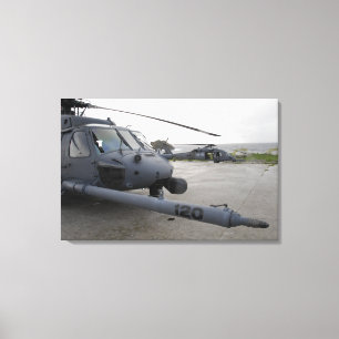 Lienzo Dos HH-60G pavimentan los halcones