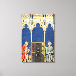 Lienzo Dos jugadores del backgammon