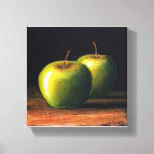Lienzo Dos manzanas verdes