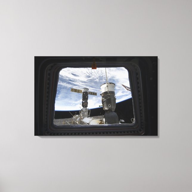 Lienzo Dos naves espaciales rusas (Anverso)