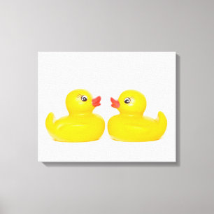 Lienzo Dos patos que se besan